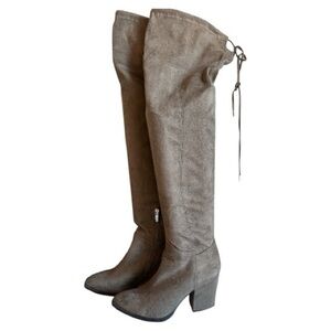 Marc Fisher Taupe Over-the-Knee Boots